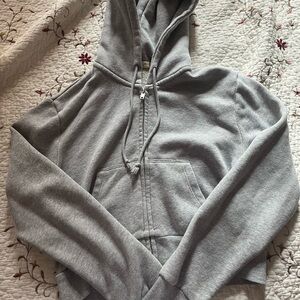 brandy melville gray christy hoodie/sweater